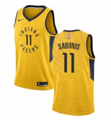 Youth Nike Indiana Pacers 11 Domantas Sabonis Authentic Gold NBA Jersey Statement Edition Youth Nike Indiana Pacers 11 Domantas Sabonis Authentic Gold NBA Jersey Statement Edition