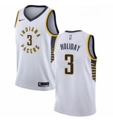 Youth Nike Indiana Pacers 3 Aaron Holiday Swingman White NBA Jersey Association Edition Youth Nike Indiana Pacers 3 Aaron Holiday Swingman White NBA Jersey Association Edition