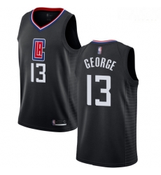 Clippers #13 Paul George Black Basketball Swingman Statement Edition Jersey Clippers #13 Paul George Black Basketball Swingman Statement Edition Jersey
