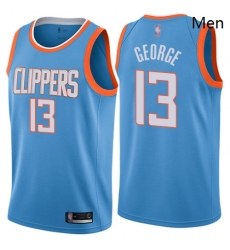Clippers #13 Paul George Blue Basketball Swingman City Edition Jersey Clippers #13 Paul George Blue Basketball Swingman City Edition Jersey