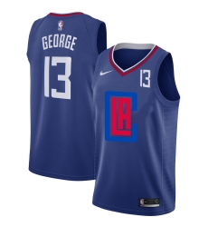 Clippers 13 Paul George Blue Nike City Edition Number Swingman Jersey Clippers 13 Paul George Blue Nike City Edition Number Swingman Jersey