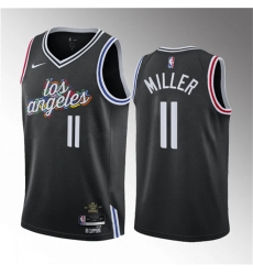 Men Los Angeles Clippers 11 Jordan Miller Black 2023 Draft City Edition Stitched Jersey Men Los Angeles Clippers 11 Jordan Miller Black 2023 Draft City Edition Stitched Jersey