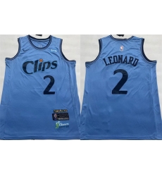 Men Los Angeles Clippers 2 Kawhi Leonard Light Blue 2024 25 City Edition Stitched Jersey Men Los Angeles Clippers 2 Kawhi Leonard Light Blue 2024 25 City Edition Stitched Jersey