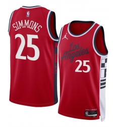 Men Los Angeles Clippers 25 Ben Simmons Red 2024 25 Statement Edition Stitched Jersey Men Los Angeles Clippers 25 Ben Simmons Red 2024 25 Statement Edition Stitched Jersey
