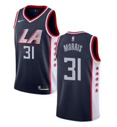 Men Nike Los Angeles Clippers 31 Marcus Morris Navy NBA Swingman City Edition 2018 19 Jersey Men Nike Los Angeles Clippers 31 Marcus Morris Navy NBA Swingman City Edition 2018 19 Jersey