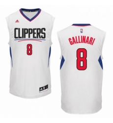 Mens Adidas Los Angeles Clippers 8 Danilo Gallinari Swingman White Home NBA Jersey Mens Adidas Los Angeles Clippers 8 Danilo Gallinari Swingman White Home NBA Jersey