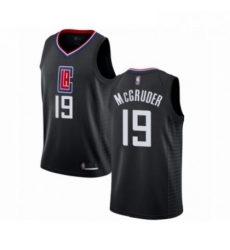 Mens Los Angeles Clippers 19 Rodney McGruder Authentic Black Basketball Jersey Statement Edition Mens Los Angeles Clippers 19 Rodney McGruder Authentic Black Basketball Jersey Statement Edition