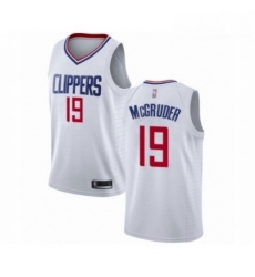 Mens Los Angeles Clippers 19 Rodney McGruder Authentic White Basketball Jersey Association Edition Mens Los Angeles Clippers 19 Rodney McGruder Authentic White Basketball Jersey Association Edition