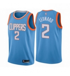 Mens Los Angeles Clippers 2 Kawhi Leonard Authentic Blue Basketball Jersey City Edition Mens Los Angeles Clippers 2 Kawhi Leonard Authentic Blue Basketball Jersey City Edition