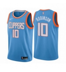 Mens Nike Los Angeles Clippers 10 Jerome Robinson Swingman Blue NBA Jersey City Edition Mens Nike Los Angeles Clippers 10 Jerome Robinson Swingman Blue NBA Jersey City Edition