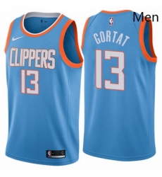 Mens Nike Los Angeles Clippers 13 Marcin Gortat Swingman Blue NBA Jersey City Edition Mens Nike Los Angeles Clippers 13 Marcin Gortat Swingman Blue NBA Jersey City Edition