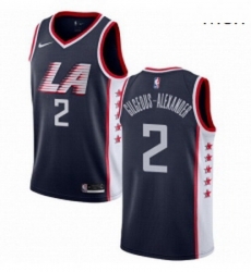 Mens Nike Los Angeles Clippers 2 Shai Gilgeous Alexander Swingman Navy Blue NBA Jersey City Edition Mens Nike Los Angeles Clippers 2 Shai Gilgeous Alexander Swingman Navy Blue NBA Jersey City Edition