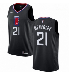 Mens Nike Los Angeles Clippers 21 Patrick Beverley Authentic Black Alternate NBA Jersey Statement Edition Mens Nike Los Angeles Clippers 21 Patrick Beverley Authentic Black Alternate NBA Jersey Statement Edition