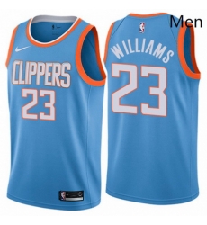 Mens Nike Los Angeles Clippers 23 Louis Williams Authentic Blue NBA Jersey City Edition Mens Nike Los Angeles Clippers 23 Louis Williams Authentic Blue NBA Jersey City Edition