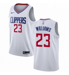 Mens Nike Los Angeles Clippers 23 Louis Williams Authentic White NBA Jersey Association Edition Mens Nike Los Angeles Clippers 23 Louis Williams Authentic White NBA Jersey Association Edition