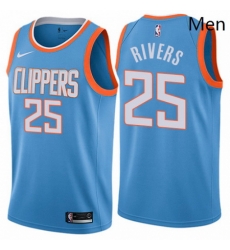 Mens Nike Los Angeles Clippers 25 Austin Rivers Swingman Blue NBA Jersey City Edition Mens Nike Los Angeles Clippers 25 Austin Rivers Swingman Blue NBA Jersey City Edition