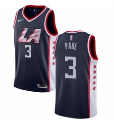 Mens Nike Los Angeles Clippers 3 Chris Paul Swingman Navy Blue NBA Jersey City Edition Mens Nike Los Angeles Clippers 3 Chris Paul Swingman Navy Blue NBA Jersey City Edition