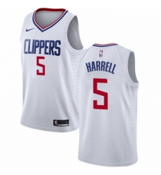 Mens Nike Los Angeles Clippers 5 Montrezl Harrell Swingman White NBA Jersey Association Edition Mens Nike Los Angeles Clippers 5 Montrezl Harrell Swingman White NBA Jersey Association Edition