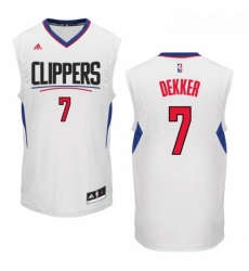 Womens Adidas Los Angeles Clippers 7 Sam Dekker Authentic White Home NBA Jersey Womens Adidas Los Angeles Clippers 7 Sam Dekker Authentic White Home NBA Jersey