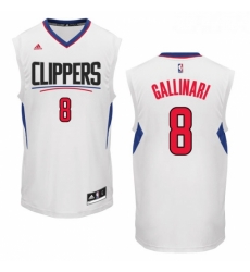 Womens Adidas Los Angeles Clippers 8 Danilo Gallinari Swingman White Home NBA Jersey Womens Adidas Los Angeles Clippers 8 Danilo Gallinari Swingman White Home NBA Jersey