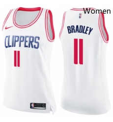 Womens Nike Los Angeles Clippers 11 Avery Bradley Swingman WhitePink Fashion NBA Jersey Womens Nike Los Angeles Clippers 11 Avery Bradley Swingman WhitePink Fashion NBA Jersey