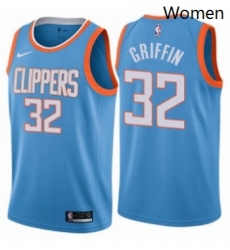 Womens Nike Los Angeles Clippers 32 Blake Griffin Swingman Blue NBA Jersey City Edition Womens Nike Los Angeles Clippers 32 Blake Griffin Swingman Blue NBA Jersey City Edition