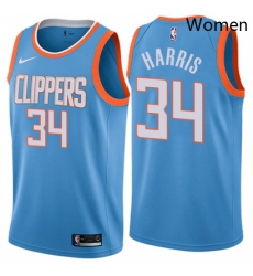 Womens Nike Los Angeles Clippers 34 Tobias Harris Swingman Blue NBA Jersey City Edition Womens Nike Los Angeles Clippers 34 Tobias Harris Swingman Blue NBA Jersey City Edition