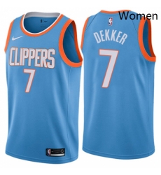 Womens Nike Los Angeles Clippers 7 Sam Dekker Swingman Blue NBA Jersey City Edition Womens Nike Los Angeles Clippers 7 Sam Dekker Swingman Blue NBA Jersey City Edition