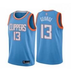 Youth Los Angeles Clippers 13 Paul George Swingman Blue Basketball Jersey City Edition Youth Los Angeles Clippers 13 Paul George Swingman Blue Basketball Jersey City Edition