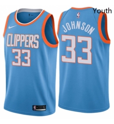 Youth Nike Los Angeles Clippers 33 Wesley Johnson Swingman Blue NBA Jersey City Edition Youth Nike Los Angeles Clippers 33 Wesley Johnson Swingman Blue NBA Jersey City Edition