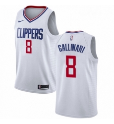 Youth Nike Los Angeles Clippers 8 Danilo Gallinari Authentic White NBA Jersey Association Edition Youth Nike Los Angeles Clippers 8 Danilo Gallinari Authentic White NBA Jersey Association Edition
