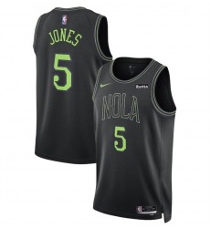 Men New Orleans Pelicans 5 Herbert Jones Black 2023 24 City Edition Stitched Basketball Jersey Men New Orleans Pelicans 5 Herbert Jones Black 2023 24 City Edition Stitched Basketball Jersey