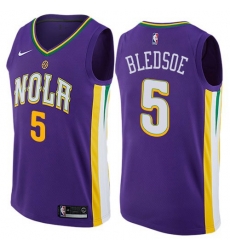 Men Nike New Orleans Pelicans 5 Eric Bledsoe Purple NBA Swingman City Edition Jersey Men Nike New Orleans Pelicans 5 Eric Bledsoe Purple NBA Swingman City Edition Jersey