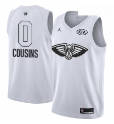 Mens Nike Jordan New Orleans Pelicans 0 DeMarcus Cousins Swingman White 2018 All Star Game NBA Jersey Mens Nike Jordan New Orleans Pelicans 0 DeMarcus Cousins Swingman White 2018 All Star Game NBA Jersey