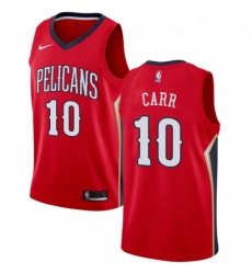 Mens Nike New Orleans Pelicans 10 Tony Carr Swingman Red NBA Jersey Statement Edition Mens Nike New Orleans Pelicans 10 Tony Carr Swingman Red NBA Jersey Statement Edition