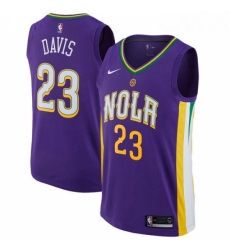 Mens Nike New Orleans Pelicans 23 Anthony Davis Authentic Purple NBA Jersey City Edition Mens Nike New Orleans Pelicans 23 Anthony Davis Authentic Purple NBA Jersey City Edition