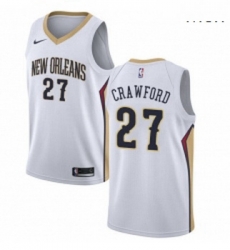 Mens Nike New Orleans Pelicans 27 Jordan Crawford Authentic White Home NBA Jersey Association Edition Mens Nike New Orleans Pelicans 27 Jordan Crawford Authentic White Home NBA Jersey Association Edition