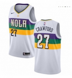 Mens Nike New Orleans Pelicans 27 Jordan Crawford Swingman White NBA Jersey City Edition Mens Nike New Orleans Pelicans 27 Jordan Crawford Swingman White NBA Jersey City Edition