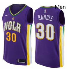 Mens Nike New Orleans Pelicans 30 Julius Randle Swingman Purple NBA Jersey City Edition Mens Nike New Orleans Pelicans 30 Julius Randle Swingman Purple NBA Jersey City Edition