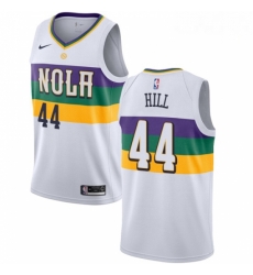 Mens Nike New Orleans Pelicans 44 Solomon Hill Swingman White NBA Jersey City Edition Mens Nike New Orleans Pelicans 44 Solomon Hill Swingman White NBA Jersey City Edition