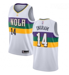 Pelicans #14 Brandon Ingram White Basketball Swingman City Edition 2018 19 Jersey Pelicans #14 Brandon Ingram White Basketball Swingman City Edition 2018 19 Jersey