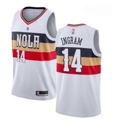 Pelicans #14 Brandon Ingram White Basketball Swingman Earned Edition Jersey Pelicans #14 Brandon Ingram White Basketball Swingman Earned Edition Jersey