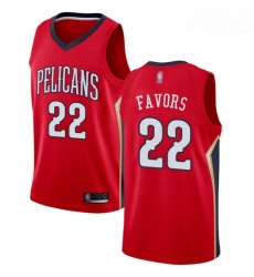 Pelicans #22 Derrick Favors Red Basketball Swingman Statement Edition Jersey Pelicans #22 Derrick Favors Red Basketball Swingman Statement Edition Jersey
