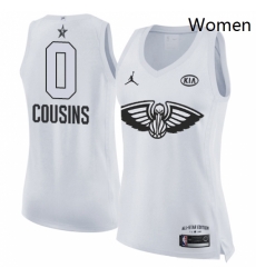 Womens Nike Jordan New Orleans Pelicans 0 DeMarcus Cousins Swingman White 2018 All Star Game NBA Jersey Womens Nike Jordan New Orleans Pelicans 0 DeMarcus Cousins Swingman White 2018 All Star Game NBA Jersey