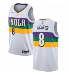 Womens Nike New Orleans Pelicans 8 Jahlil Okafor Swingman White NBA Jersey City Edition Womens Nike New Orleans Pelicans 8 Jahlil Okafor Swingman White NBA Jersey City Edition