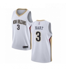 Youth New Orleans Pelicans 3 Josh Hart Swingman White Basketball Jersey Association Edition Youth New Orleans Pelicans 3 Josh Hart Swingman White Basketball Jersey Association Edition