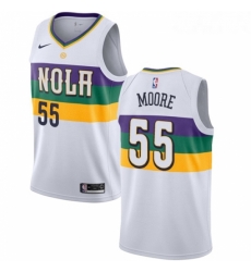 Youth Nike New Orleans Pelicans 55 E Twaun Moore Swingman White NBA Jersey City Editio Youth Nike New Orleans Pelicans 55 E Twaun Moore Swingman White NBA Jersey City Editio