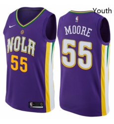Youth Nike New Orleans Pelicans 55 ETwaun Moore Swingman Purple NBA Jersey City Edition Youth Nike New Orleans Pelicans 55 ETwaun Moore Swingman Purple NBA Jersey City Edition