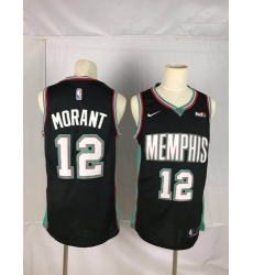 Grizzlies 12 Ja Morant Black Nike Swingman Jersey Grizzlies 12 Ja Morant Black Nike Swingman Jersey