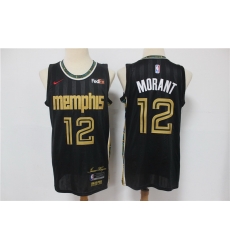 Men Memphis Grizzlies 12 Ja Morant Black 2020 21 City Edition Nike Swingman Jersey Men Memphis Grizzlies 12 Ja Morant Black 2020 21 City Edition Nike Swingman Jersey